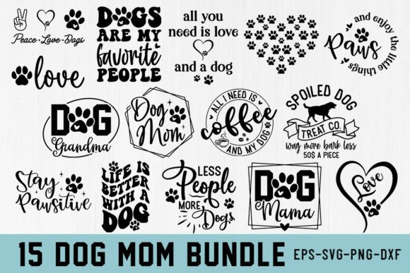Download Dog Mom Svg Bundle Funny Quotes - Mom Collection