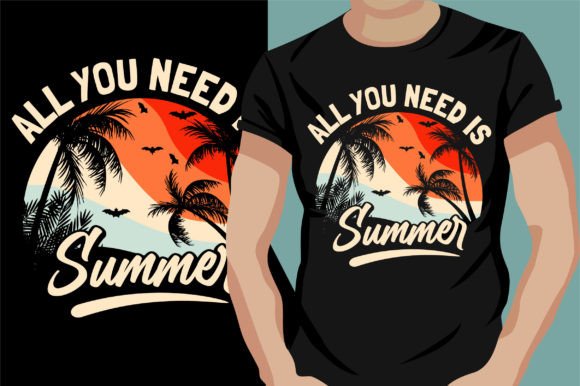 Download Summer Beach T Shirt Design - Shirt design Collection