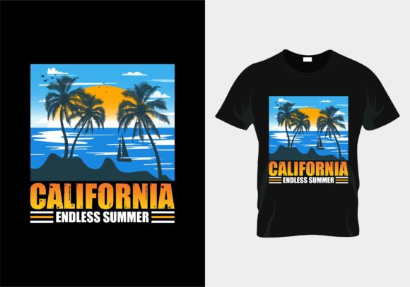 Download CALIFORNIA" Beach Summer T-shirt Design - Shirt design Collection