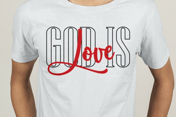 Download God is Love Typography SVG - Typography Collection
