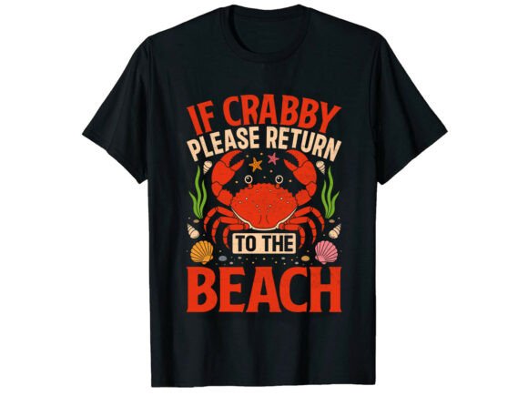 Download Crabby Beach Summer T-Shirt Design - Shirt design Collection