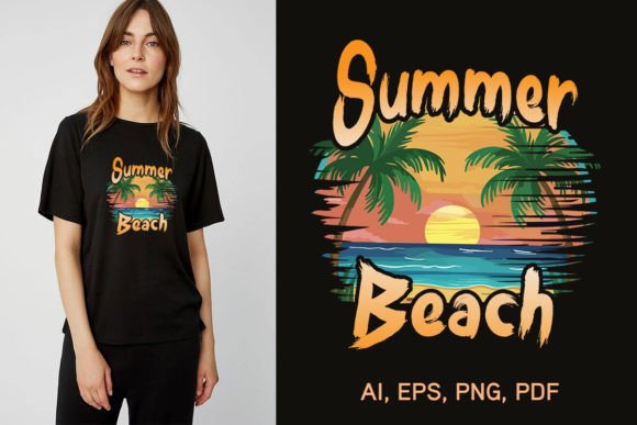 Download Summer Beach T Shirt Design - Shirt design Collection