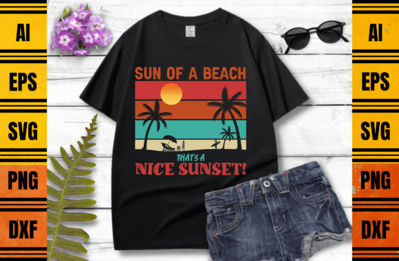 Download Sun of a Beach Summer T-shirt Design 26 - Shirt design Collection