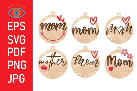 Download Mom Ornament Digital File Mother's Day - Mom Collection