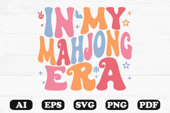 Download In My Mahjong Era Retro T Shirt Design - Shirt design Collection