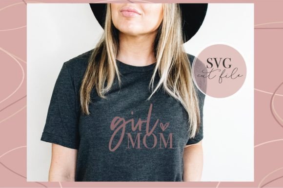 Download Girl Mom Heart SVG - Mom Collection