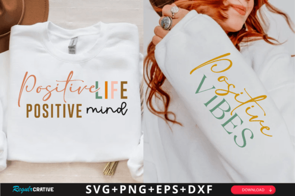 Download Positive Vibes Svg Design,T-Shirt Design - Shirt design Collection