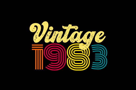 Download Vintage 1983, T-shirt Design Svg - 1983 Collection