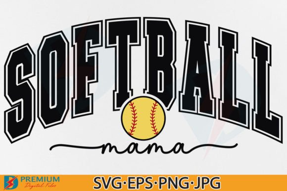 Download Softball Mama SVG, Retro Varsity Mom PNG - Mom Collection