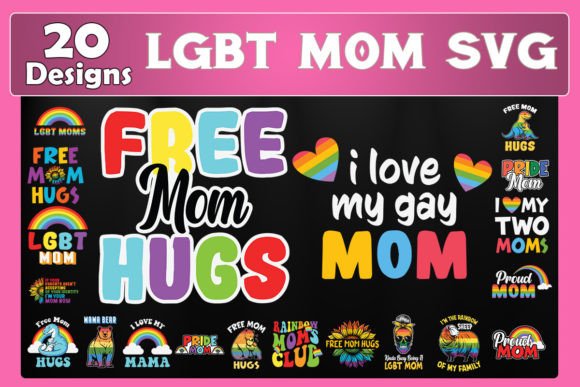 Download LGBT Mom SVG Bundle - Mom Collection