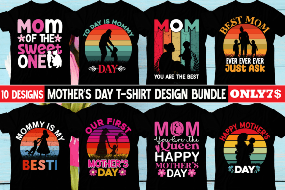 Download Mother's Day T-shirt Design Bundle - Shirt design Collection