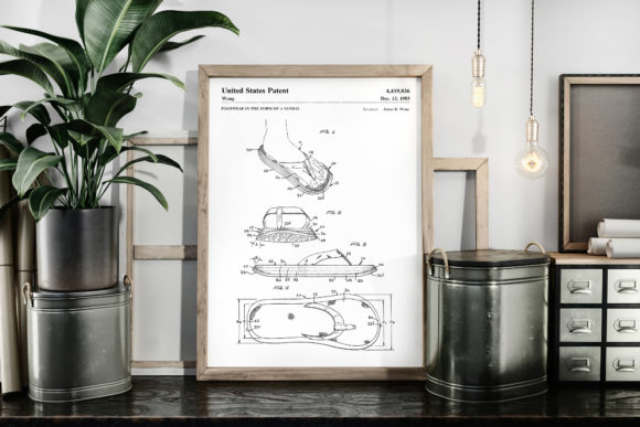 Download Flip-flops 1983 Vintage Patent Poster - 1983 Collection