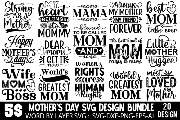 Download Mother's Day SVG Bundle, Mom SVG - Mom Collection