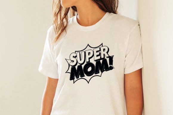 Download Super Mom Comic Style SVG Graphic - Mom Collection