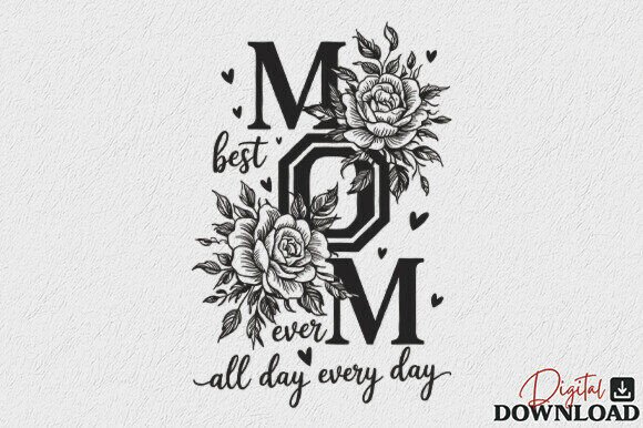 Download Rose Best Mom Ever SVG Mother's Day SVG - Mom Collection