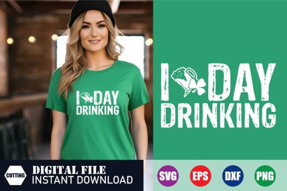 Download I Love Day Drinking T-shirt Design - Shirt design Collection