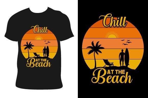 Download Chill at the Beach Summer T Shirt Design - Shirt design Collection